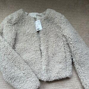 H&M Cream Textured Puffer Jacket